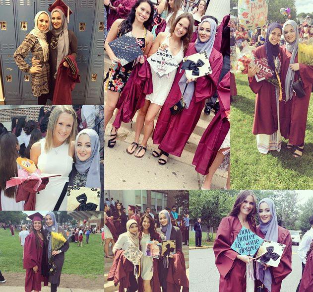 Foto-foto Shanin dan beberapa teman saat kelulusan di sekolahnya | Photo: Copyright emirates247.com