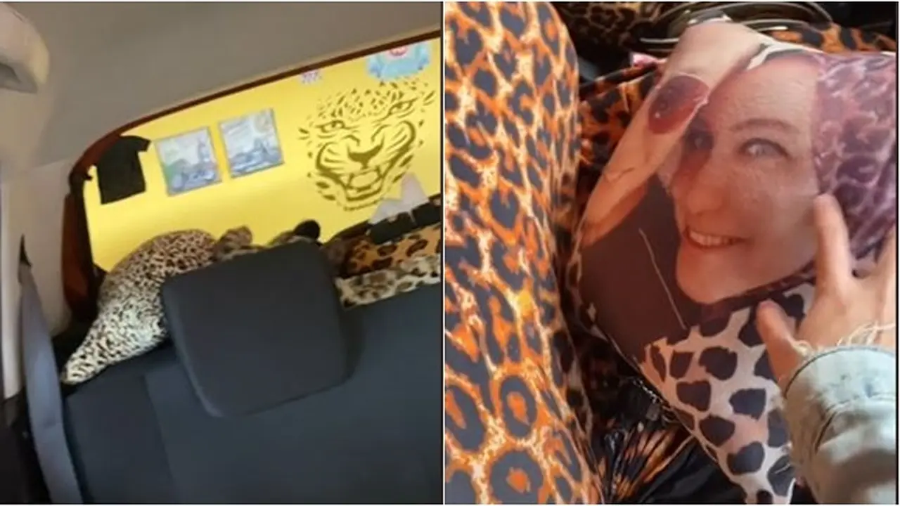 Viral Emak-Emak Koleksi Barang Serba Motif Macan, Mobilnya Jadi Sorotan