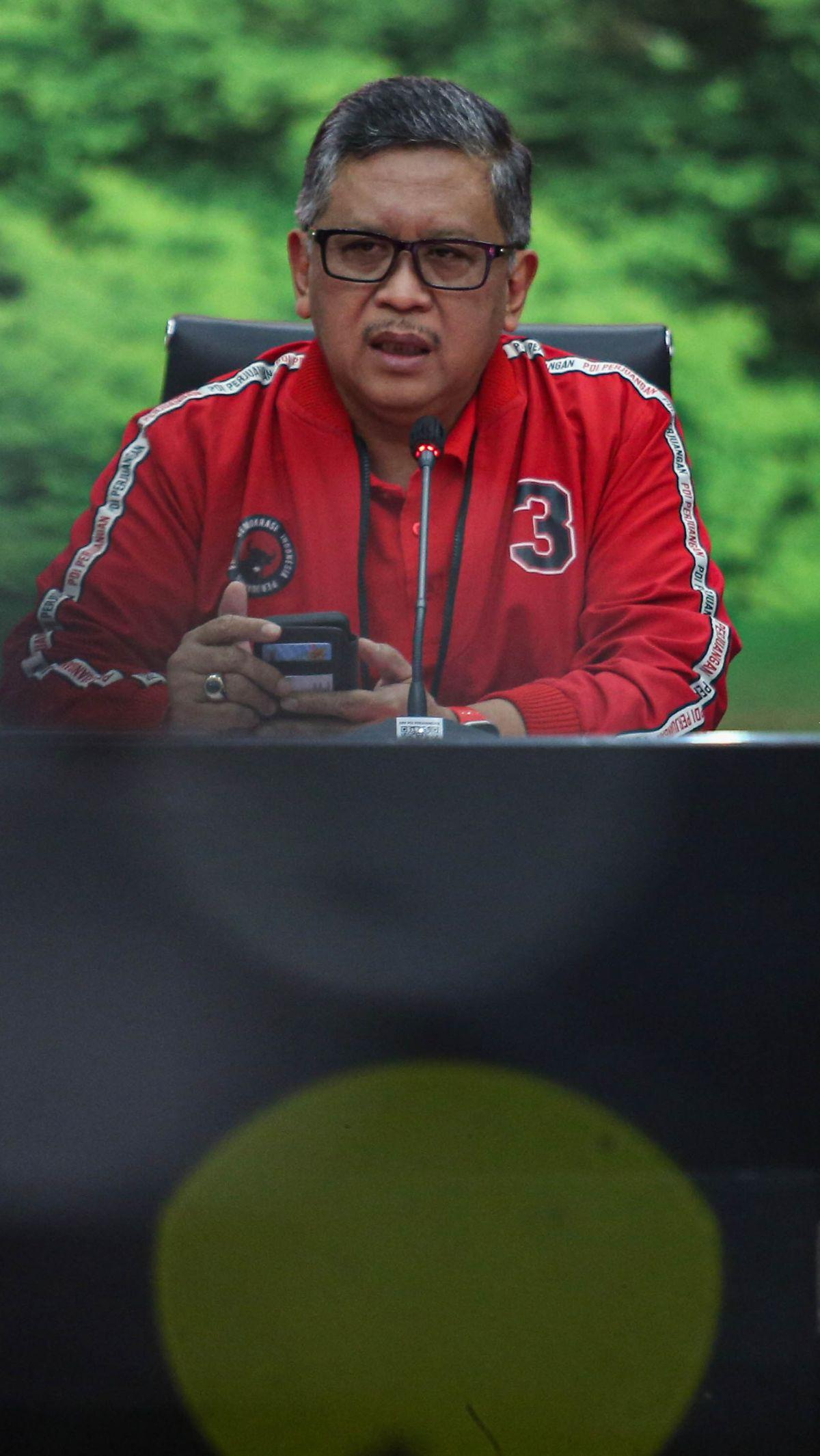 Hasto menegaskan, yang diundang adalah mereka yang menjaga demokrasi hukum dan mau menegakkan hukum.&nbsp;Foto: Liputan6.com/Angga Yuniar