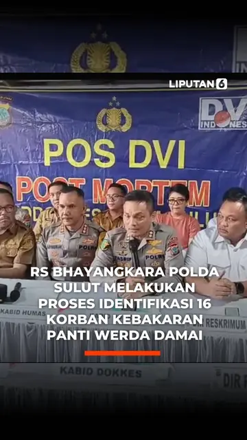RS Bhayangkara Polda Sulut Melakukan Proses Identifikasi 16 Korban Kebakaran Panti Werda Damai
