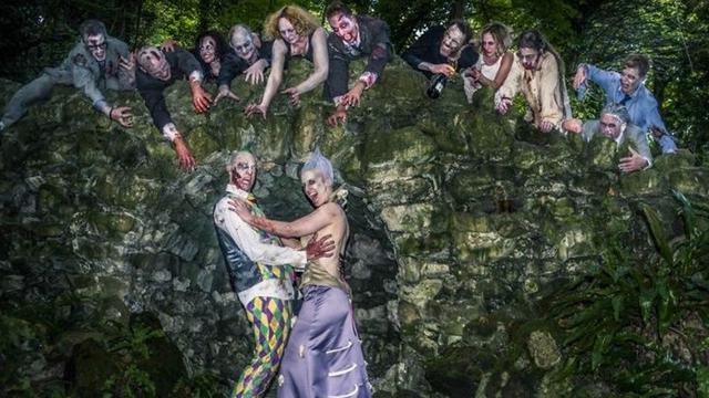 Pernikahan Unik Bertema Zombie (sumber: boredpanda)