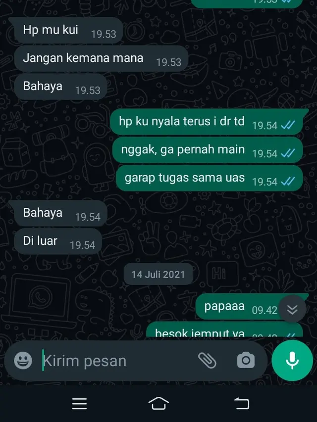 7 Chat Kocak Anak dengan Bapak Bak Teman Dekat Ini Nyeleneh