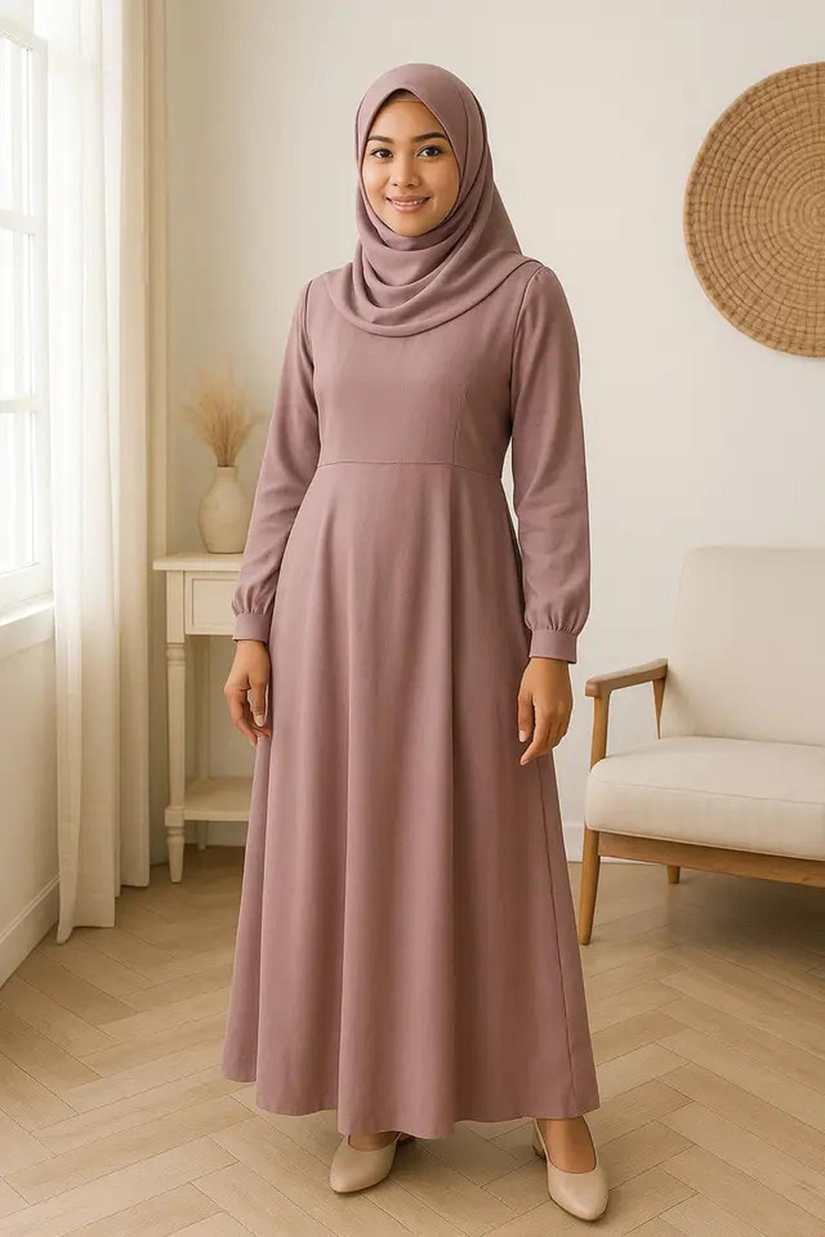 7 Inspirasi Gamis Warna Pastel untuk Kulit Sawo Matang, Tampil Cerah Alami dan Makin Pede