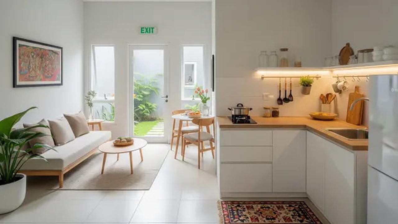 8 Model Dapur Minimalis dan Ruang Tamu Menyatu Tanpa Sekat, Cocok untuk Rumah Tipe 36