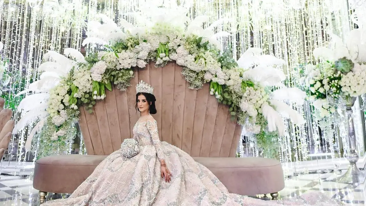 Potret Tasya Farasya saat momen pesta pernikahan 6 tahun yang lalu (Sumber: Instagram/@tasyafarasya)