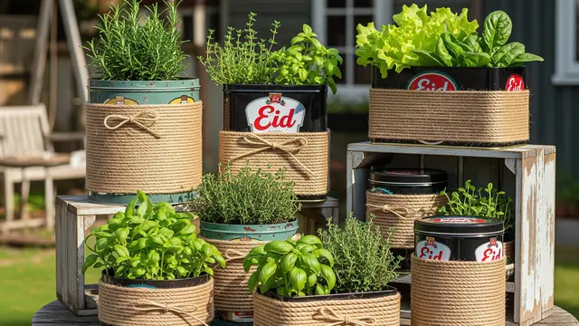 Kebun Sayur Bertema Rustic atau Vintage
