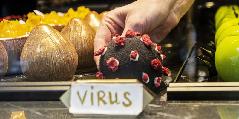 Kafe di Praha Hadirkan Kudapan Berbentuk Virus Corona