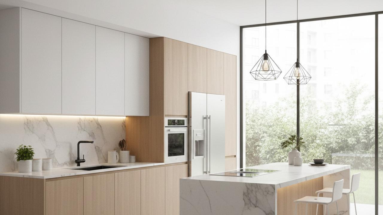 Dapur Minimalis dengan Kitchen Set Handleless