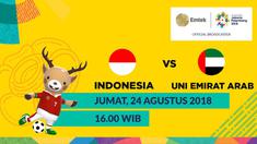 Timnas Indonesia U-23 takluk 3-4 dari Uni Emirat Arab (UEA) lewat adu penalti pada 16 besar Asian Games 2018, di Stadion Wibawa Mukti, Cikarang, Jumat (24/8/2018)