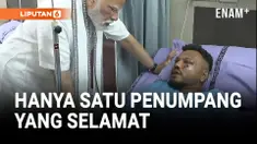PM INDIA KUNJUNGI LOKASI JATUHNYA PESAWAT AIR INDIA, HANYA SATU PENUMPANG SELAMAT