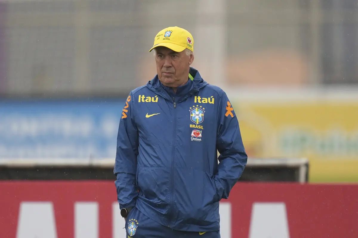 Pelatih timnas Brasil Carlo Ancelotti