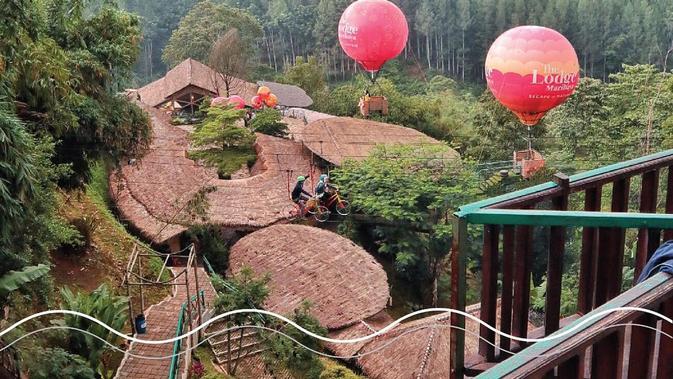 Pemandangan The Lodge Maribaya. (dok.Instagram @thelodgemaribaya/https://www.instagram.com/p/BskUzkhHN64//Indah Andini)