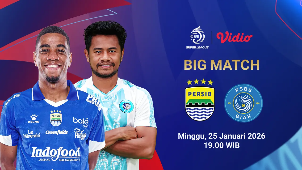Saksikan Persib Bandung vs PSBS Biak eksklusif di Vidio. (dok. vidio.com)
