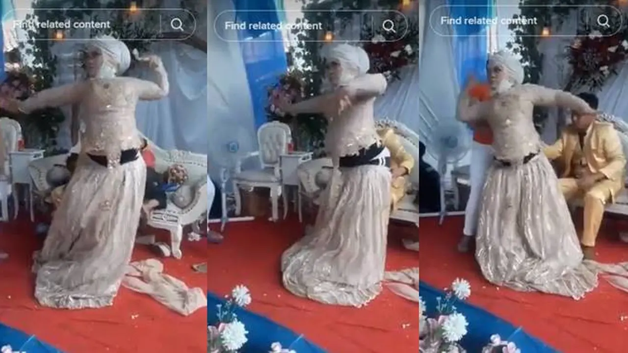 Joget Ikuti Musik, Video Pengantin Kesurupan di Pelaminan Ini Viral