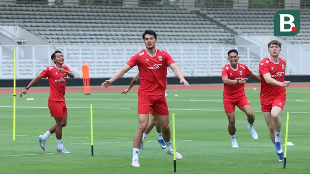 Elkan Baggott, Ole Romeny, Beckham Putra, dan Rizky Ridho - Timnas Indonesia