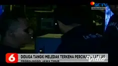 Lima orang karyawan pabrik asbes di kota Probolinggo, Jawa Timur, menderita luka bakar setelah tangki bahan bakar genset meledak saat karyawan melakukan pengelasan.