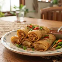 Resep Sosis Solo Isi Ayam Suwir dengan Kulit Tipis. (AI Generated)