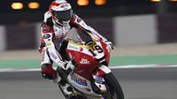 Pembalap Honda Team Asia, Andi Gilang di Moto3 Doha. (Honda Team Asia)
