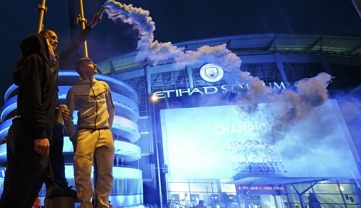 FOTO: Manchester City Segel Gelar Juara Liga Inggris ...