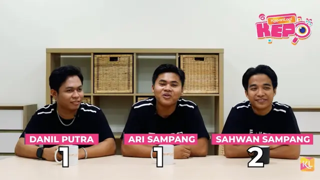 Danil, Ari dan Sahwan main games bareng KapanLagi (Credit: Youtube KapanLagi)