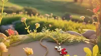 Kalung Dengan Desain Karakter Film Disney