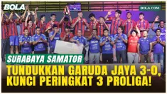 Ganas di Laga Penentuan! Surabaya Samator Sapu Bersih Garuda Jaya 3-0