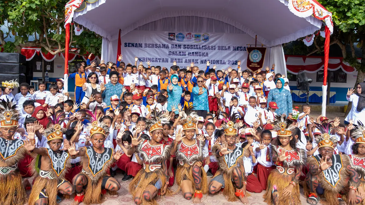 Momen Hari Anak Nasional, Ketua Umum TP PKK Dorong Penguatan Pendidikan untuk Sambut Indonesia Emas 2045