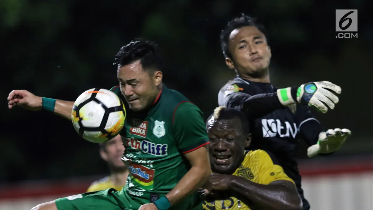 Babak Pertama, Bhayangkara FC Unggul 2-0 atas PSMS