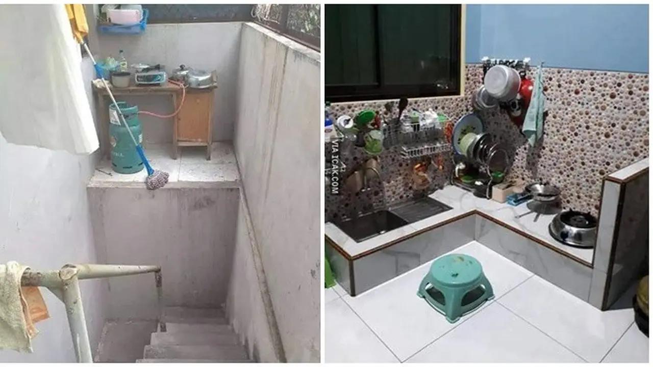 6 Potret Penampakan Dapur Ini Nyeleneh, Bikin Bingung Saat Memasak
