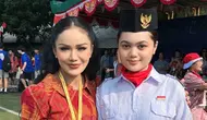 Amora Lemos Jadi Anggota Paskibra di Hari Pramuka, Didampingi Kris Dayanti