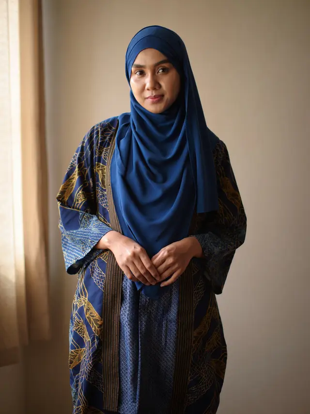 Model Outer Batik Syari