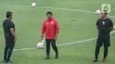 Pelatih timnas Indonesia U-20, Indra Sjafri mengungkapkan jadwal bermain seperti ini sudah diantisipasi dengan melakukan latihan simulasi. (Liputan6.com/Angga Yuniar)