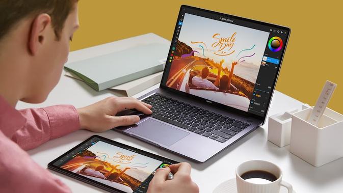 Huawei MatePad, tablet Rp 4 jutaan Huawei yang menyuguhkan pangalaman layaknya laptop (Foto: Huawei Indonesia).