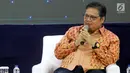 Ketua Umum Partai Golkar Airlangga Hartarto memberikan paparan dalam acara Dialog Refleksi Akhir Masa Jabatan Anggota MPR, DPR, dan DPD RI di Kompleks Parlemen, Jakarta, Selasa (10/9/2019). Dialog membahas capaian kinerja DPR, MPR, dan DPD periode 2014-2019. (Liputan6.com/JohanTallo)