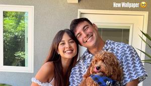 Aurelie Moeremans Dibalut Dress Putih saat Gender Reveal Anak Pertamanya. [@aurelie]