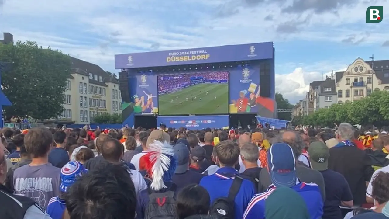 Prancis vs Belgia, Fan Zone Euro 2024