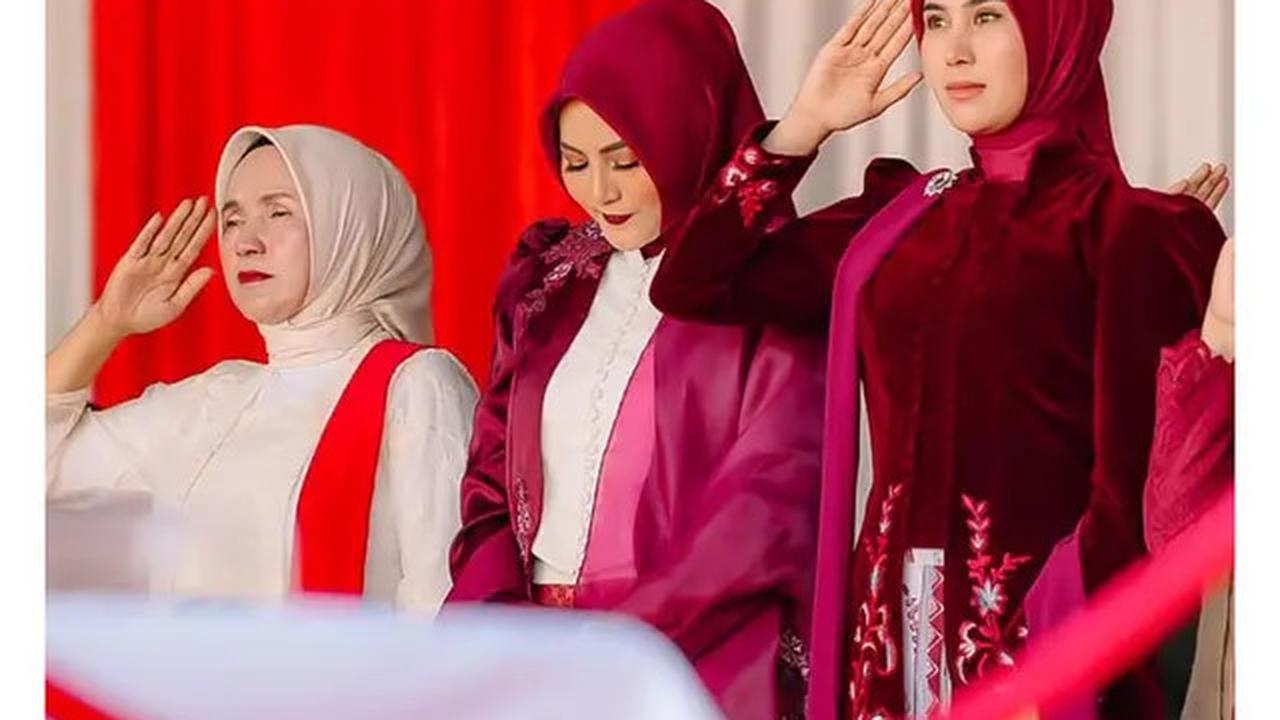 7 Potret Syahnaz Sadiqah di Upacara HUT ke-80 RI, Perdana sebagai Istri Bupati