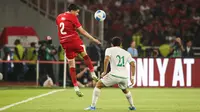Bek sayap Timnas Indonesia, Kevin Diks, saat menghadapi Oman di FIFA Matchday Juni 2026 yang berlangsung di Stadion Utama Gelora Bung Karno (SUGBK) Senayan, Jakarta, Jumat (5/6/2026). (Bola.com/Abdul Aziz)