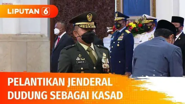 Jenderal TNI Dudung Abdurachman dilantik menjadi Kepala Staf TNI AD (Kasad) menggantikan Jenderal TNI Andika Perkasa yang dilantik sebagai Panglima TNI.