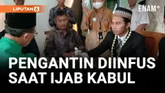 Kena DBD, Pengantin di Sragen Nikah Bawa Infus
