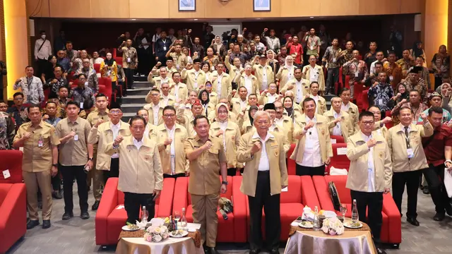 Mendagri pada acara Deklarasi dan Pengukuhan Dewan Perpukadesi Periode 2026–2031 serta Sarasehan Nasional di Auditorium Perpustakaan Nasional (Perpusnas)
