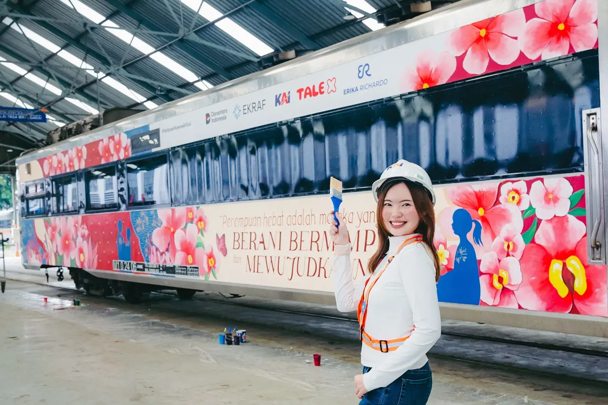 Di Balik Proyek Lukis Gerbong Kereta Erika Richardo untuk Persembahan Istimewa Hari Kartini