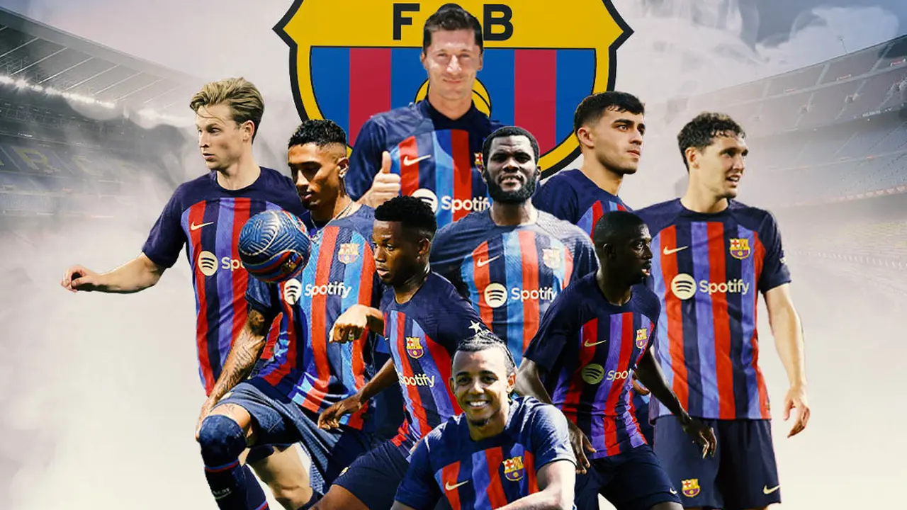 Barcelona - Ilustrasi bintang-bintang Barcelona