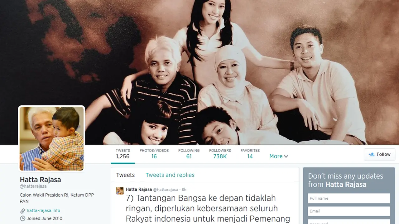 Twitter Hatta Rajasa