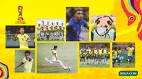 Kolase - Ekuador U-17 dan Brasil U-17 (Bola.com/Adreanus Titus)