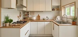 Desain Dapur Kecil Aesthetic ala Rumah Korea (AI generated)