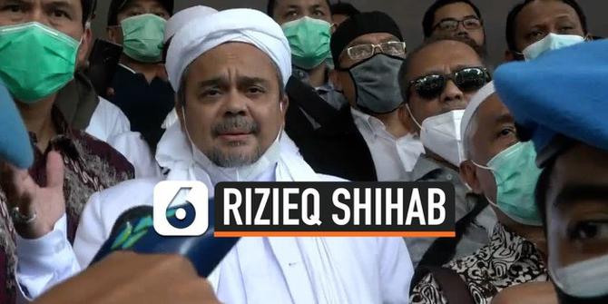 VIDEO: Begini Reaksi Rizieq Shihab Saat Ditanya Soal Penahanan di Polda