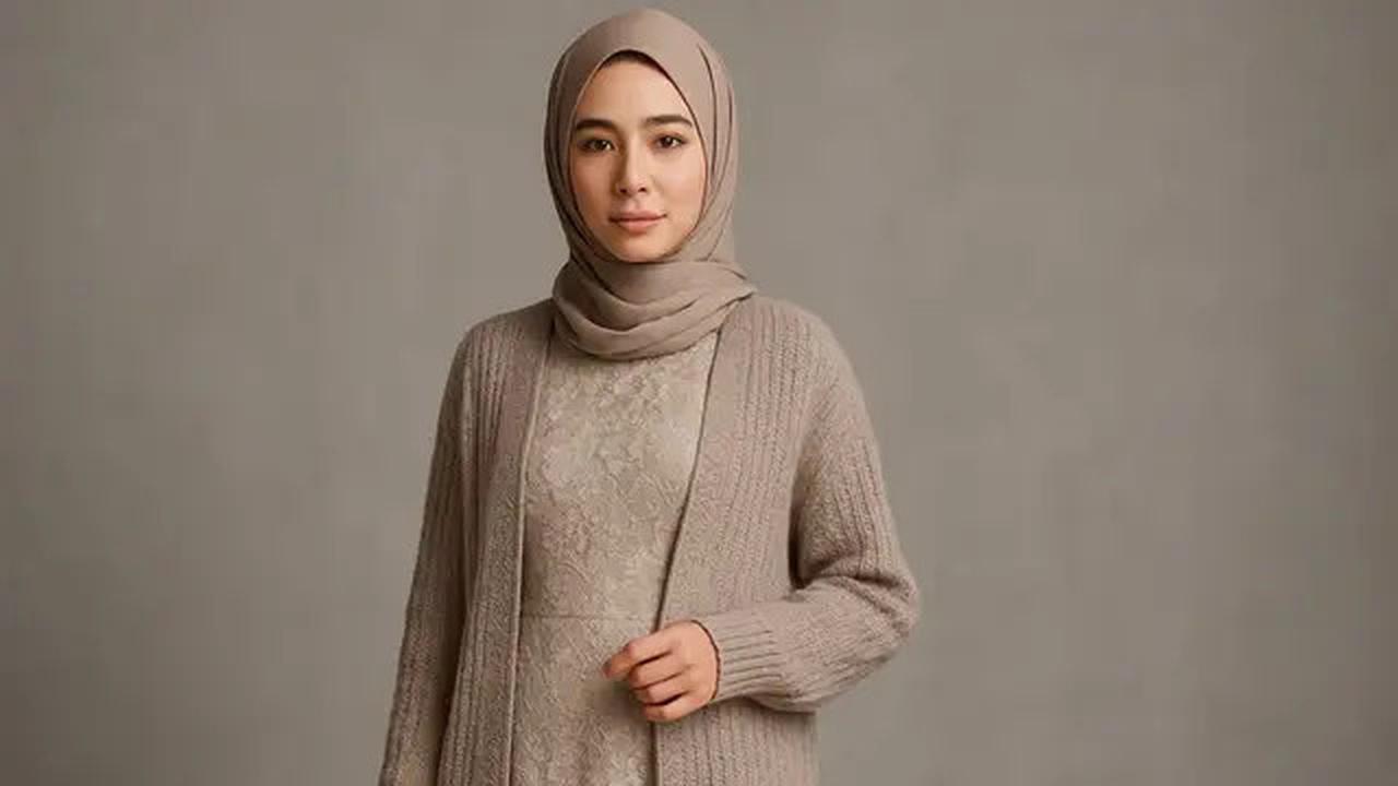 Masih Bingung Pilih Gamis atau Dress Brokat? Kombinasi Outer Bisa Jadi Jalan Tengahnya