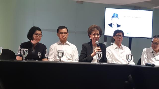 Keluarga Ciputra melakukan konferensi pers di  Ciputra Word I, Kuningan, Jakarta, Kamis (28/11/2019).