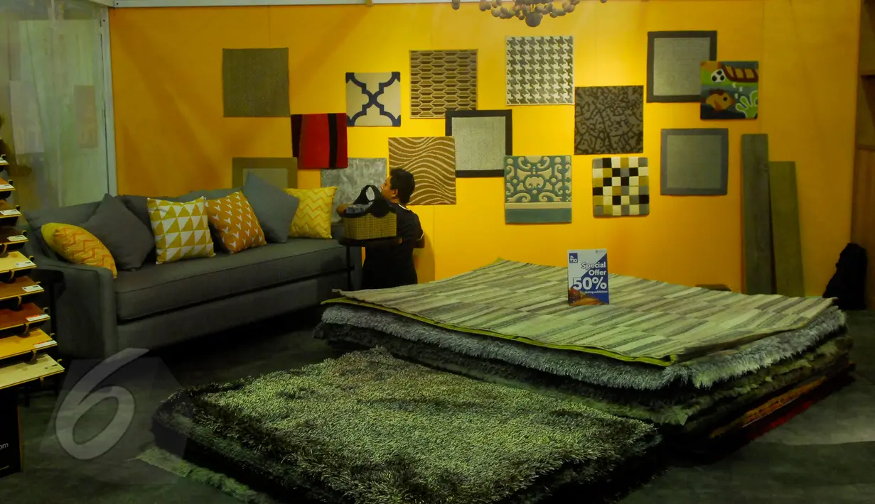 Salah satu produk yang dipamerkan di Indobuildtech Expo 2015 di Jakarta Convention Center (JCC), Jumat (5/6). Pameran ini menampilkan lebih dari 1000 top brand produk material dan teknologi bangunan dari 19 negara peserta. (Liputan6.com/Johan Tallo) 